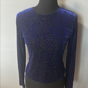 Hanky Panky Elegant Blue Velvet Women's Top